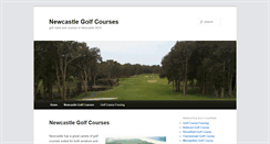 Desktop Screenshot of newcastlegolfcourses.com.au