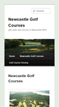 Mobile Screenshot of newcastlegolfcourses.com.au